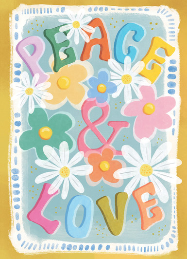 Peace And Love | Friendship Greeting Card | CARTE