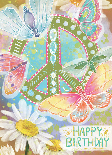 Peace Birthday | Birthday Greeting Card | CARTE