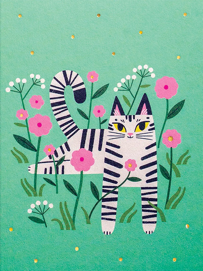 Pink Meadow | Blank Greeting Card | LAGOM