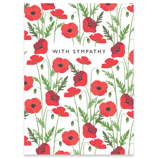 Poppies | Sympathy Greeting Card | CARTE