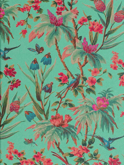 Red On Mint | Blank Greeting Card | LAGOM