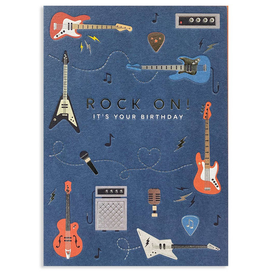 Rock And Roll | Birthday Greeting Card | HEYYY