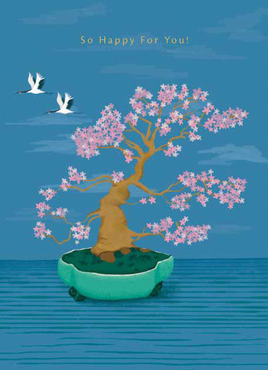 Sakura Bonsai | Wedding Greeting Card | CARTE