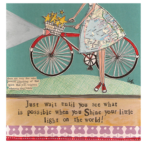 Shine | Support And Encouragement Greeting Card | CURLY GIRL