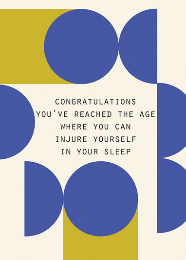 Sleeping Injury | Birthday Card | LOLA