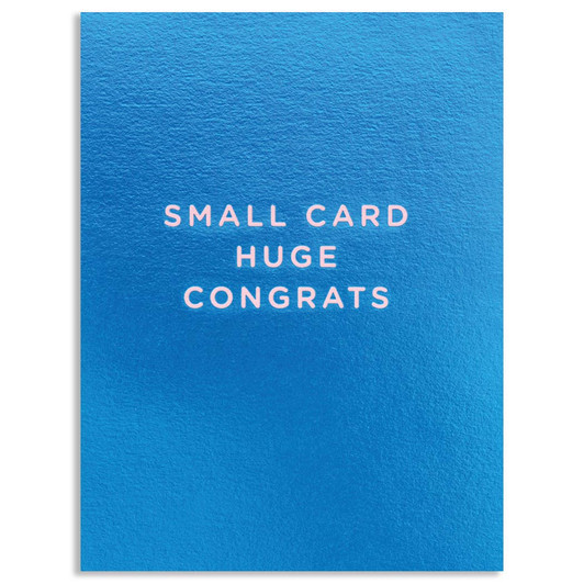 Small Card Huge Congrats | Congratulations Greeting Card | LAGOM
