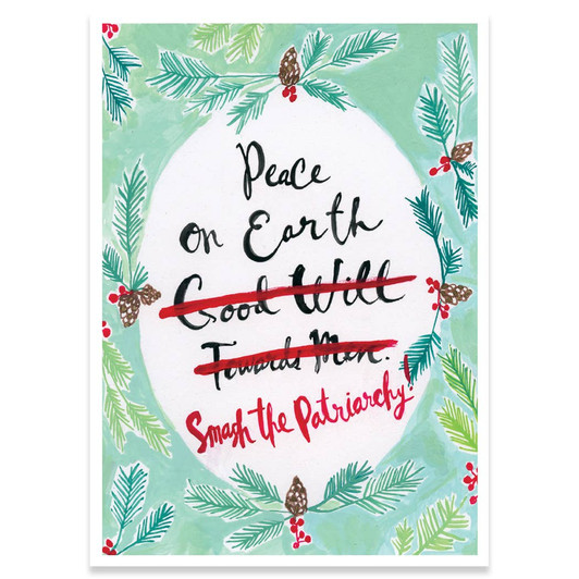 [BOXED SET] Smash The Patriarchy | Holiday Greeting Cards | CURLY GIRL