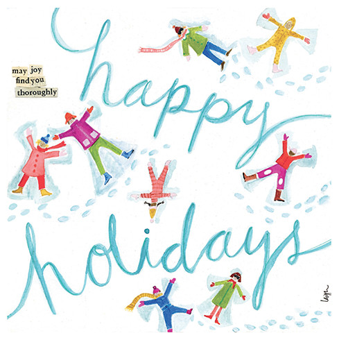 Snow Angels | Holiday Greeting Card | CURLY GIRL