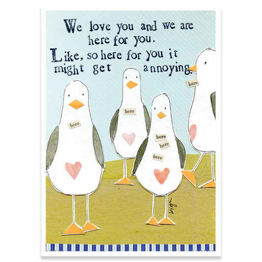 So Here For You | Support And Encouragement Greeting Card | CURLY GIRL