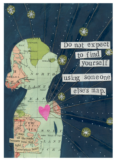 Someone Else's Map | Support And Encouragement Greeting Card | CURLY GIRL