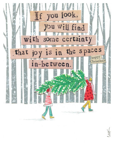 Spaces In Between | Holiday Greeting Card | CURLY GIRL
