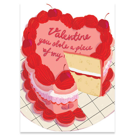 Stole A Piece | Valentine's Day Greeting Card | CARTE