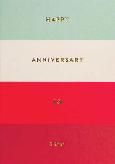 Stripes Happy Anniversary | Anniversary Card | LAGOM
