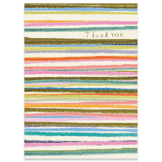 Stripes | Thank You Greeting Card | CARTE