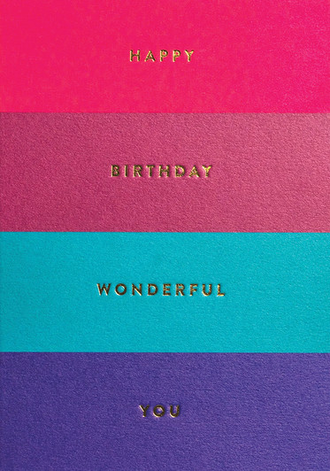 Stripes Wonderful | Birthday Card | LAGOM