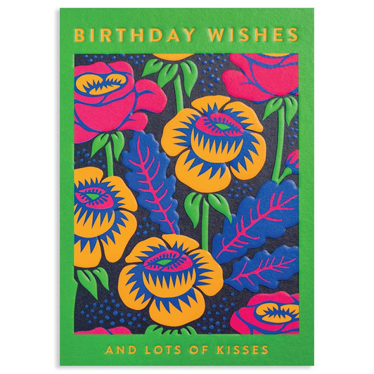Bright Orange |  Birthday Greeting Card | LAGOM