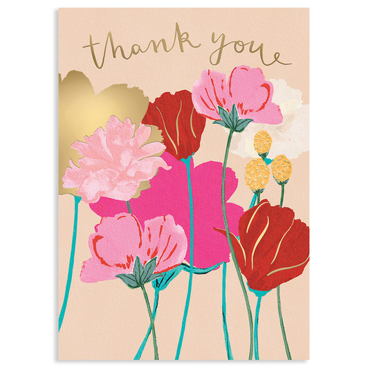 Thank You Stems | Thank You Greeting Card | LOUISE TILLER