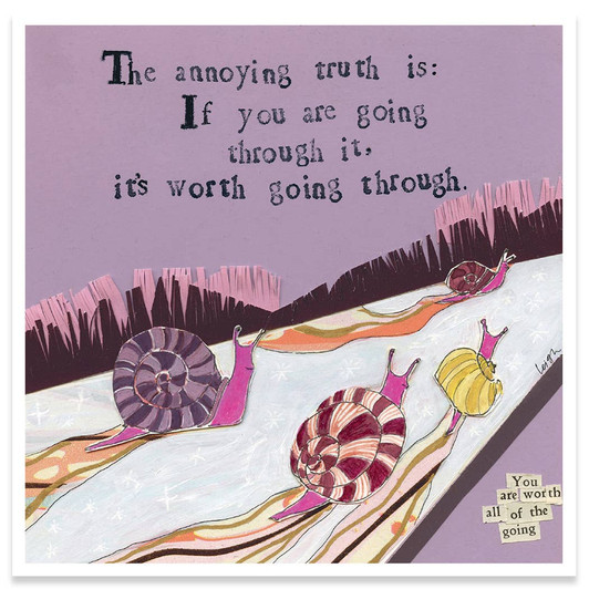 The Annoying Truth | Support And Encouragement Greeting Card | CURLY GIRL