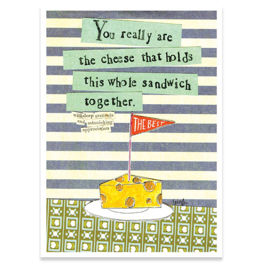 The Cheese | Thank You Greeting Card | CURLY GIRL