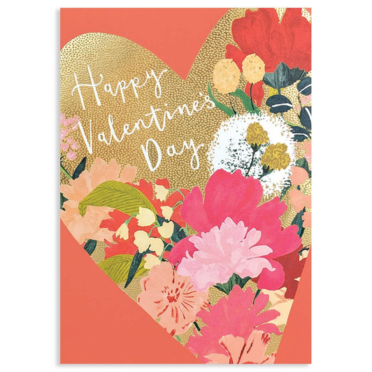 Valentine Heart | Valentine's Day Greeting Card | LOUISE TILLER