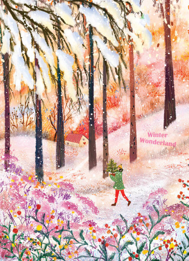 Walking In The Forest | Holiday Greeting Card | CARTE