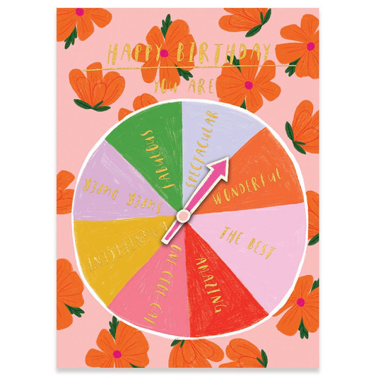 Wheel Spin | Birthday Greeting Card | CARTE