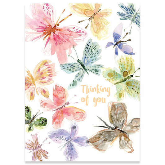 Butterflies | Thinking Of You Greeting Card | CARTE