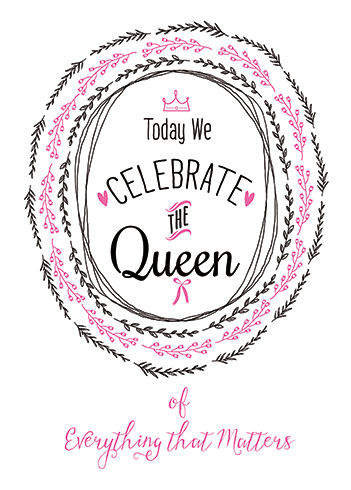 Bw Queen | Mother's Day Greeting Card | J&M MARTINEZ