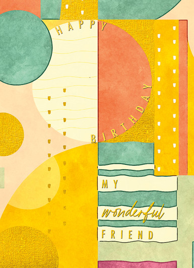 Wonderful Friend | Birthday Greeting Card | J&M MARTINEZ