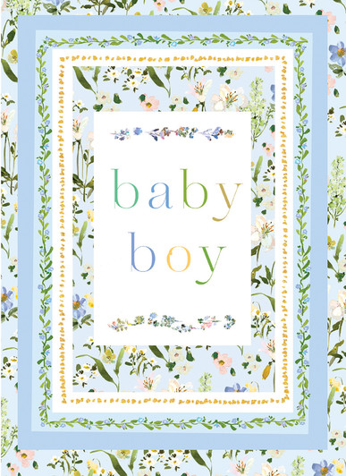 Blue Baby Boy | New Baby Card | CARTE
