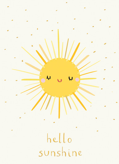 Hello Sunshine | New Baby Card | CARTE
