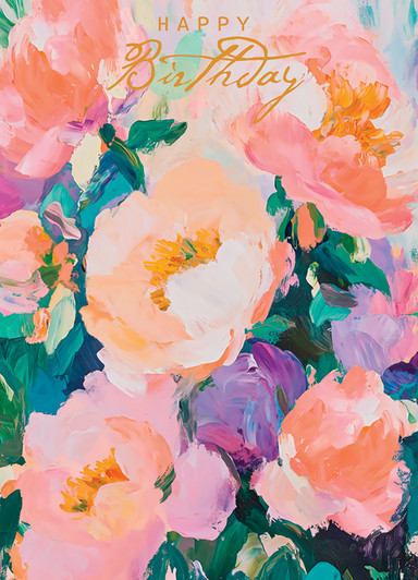 Peonies In Full Bloom | Birthday Card | J&M MARTINEZ