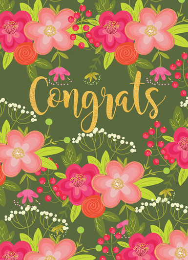 Red Flowers | Wedding Card | CARTE