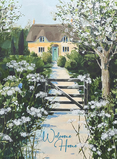 The Path To The Cottage | New Home Card | CARTE