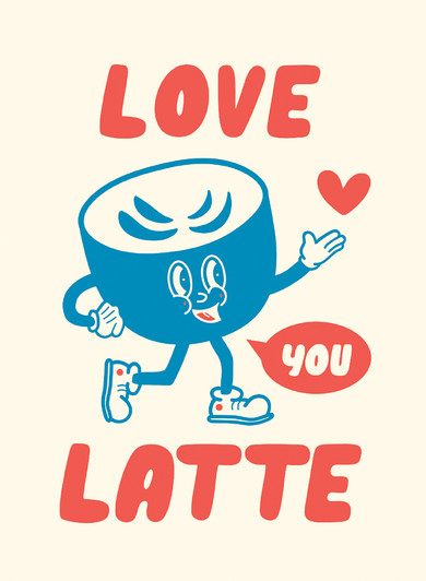 Toonies Latte | Anniversary Card | 1973