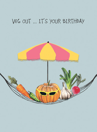 Veg Out | Birthday Card | CARTE