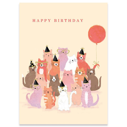 Cat Party | Birthday Greeting Card | CARTE