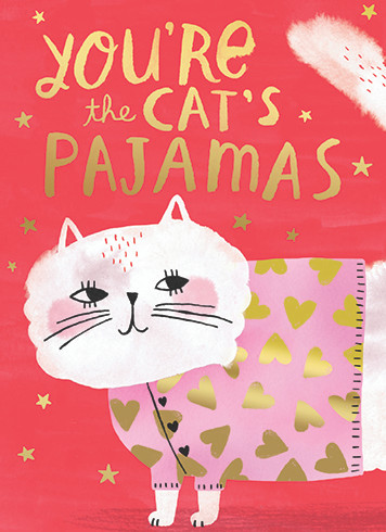 Cat's Pajamas | Valentine's Day Greeting Card | CARTE