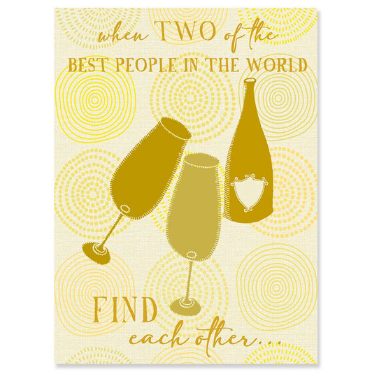 Champagne | Wedding Greeting Card | J&M MARTINEZ