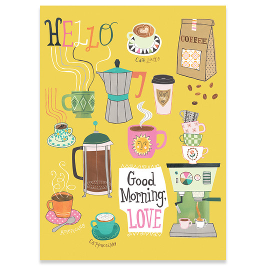 Coffee | Anniversary Greeting Card | CARTE