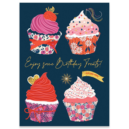 Cupcakes | Birthday Greeting Card | CARTE