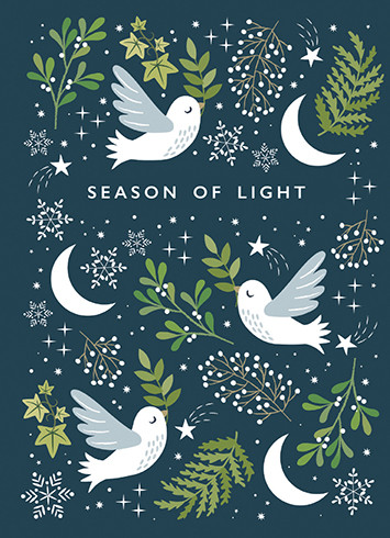 [BOXED SET] Doves | Holiday Greeting Cards | CARTE