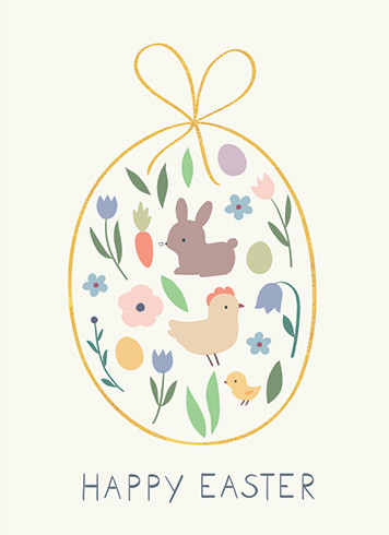 Easter Egg | Easter Greeting Card | CARTE