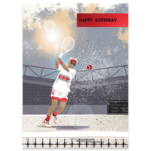 Extreme Tennis | Birthday Greeting Card | CARTE