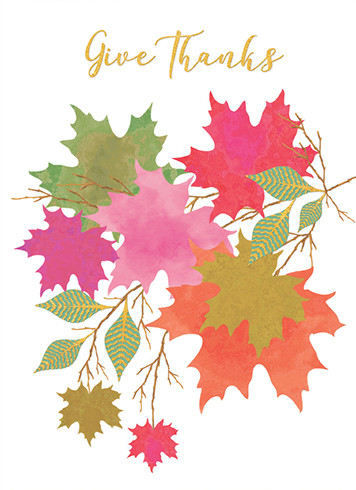 Fall Leaves | Thanksgiving Greeting Card | CARTE