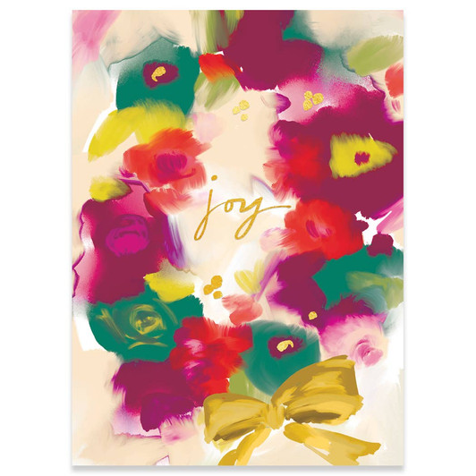 Fauve Wreath | Holiday Greeting Card | CARTE