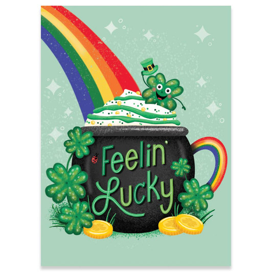 Feelin Lucky | St. Patrick's Day Greeting Card | CARTE
