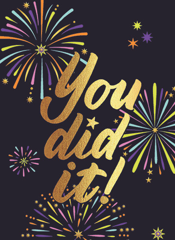 Fireworks | Graduation Greeting Card | CARTE