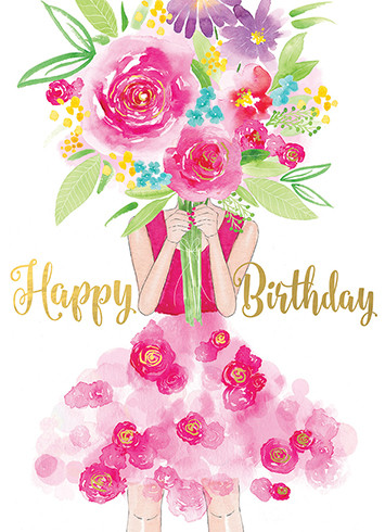 Flower Girl | Birthday Greeting Card | CARTE