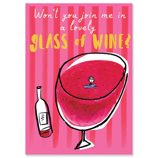 French Wine | Birthday Greeting Card | J&M MARTINEZ